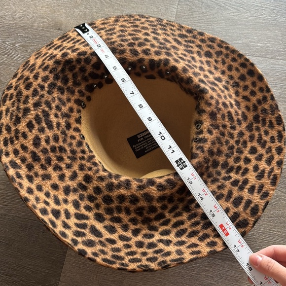 Eric Javits New York Wide brim leopard cheetah hat perforated squishee - Picture 8 of 10